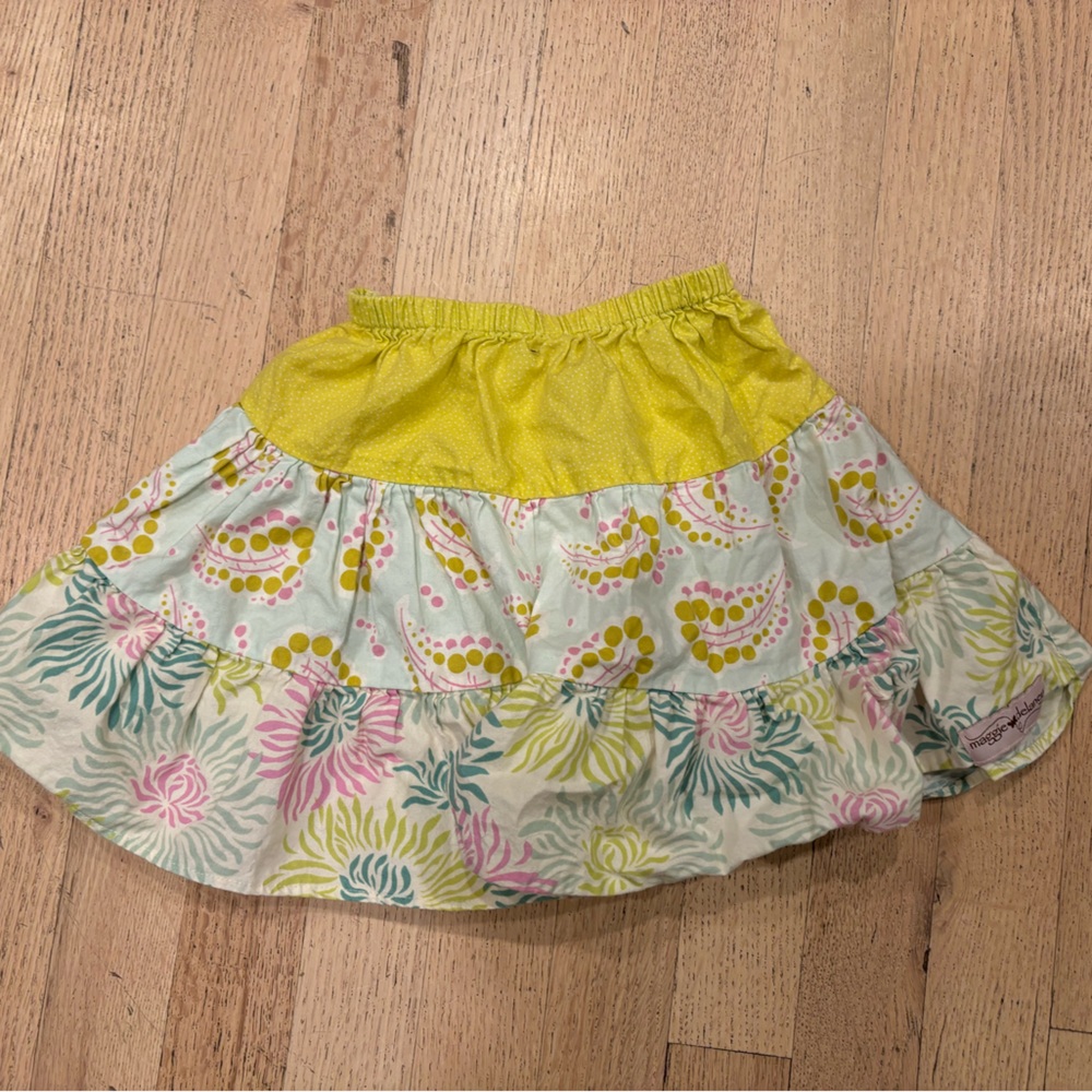 Super sweet twirl skirt, size 2-4 with Hanna Anderson playground shorts